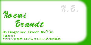 noemi brandt business card